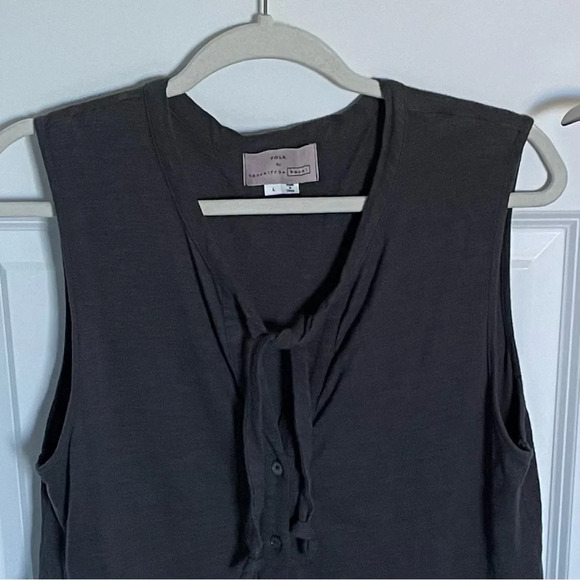 Folk by Hansel from Basel Black Sleeveless Tiered Midi Dress - 29731 - Picture 3 of 12